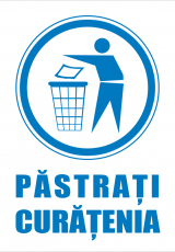 Autocolant Pastrati curatenia